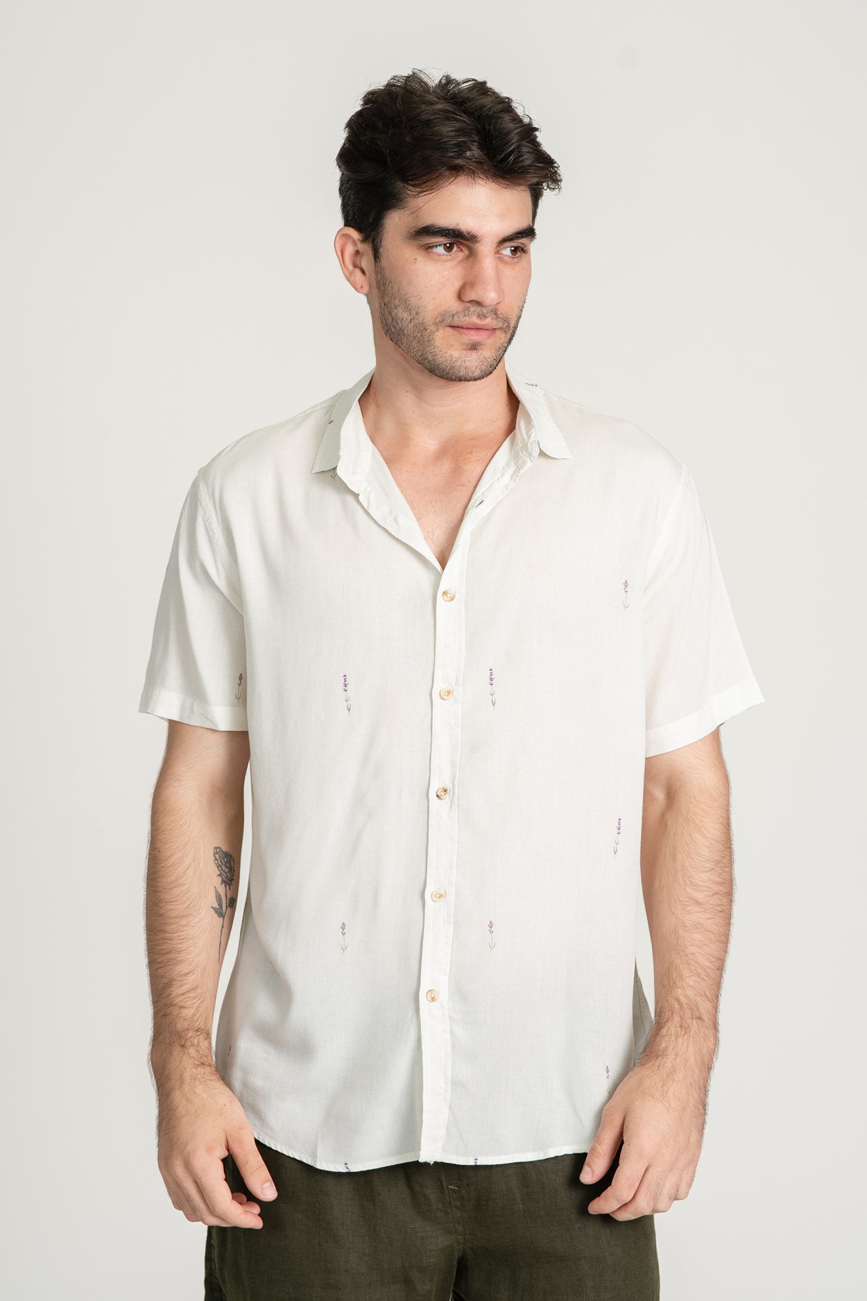 Camisa Lavender MC Branco