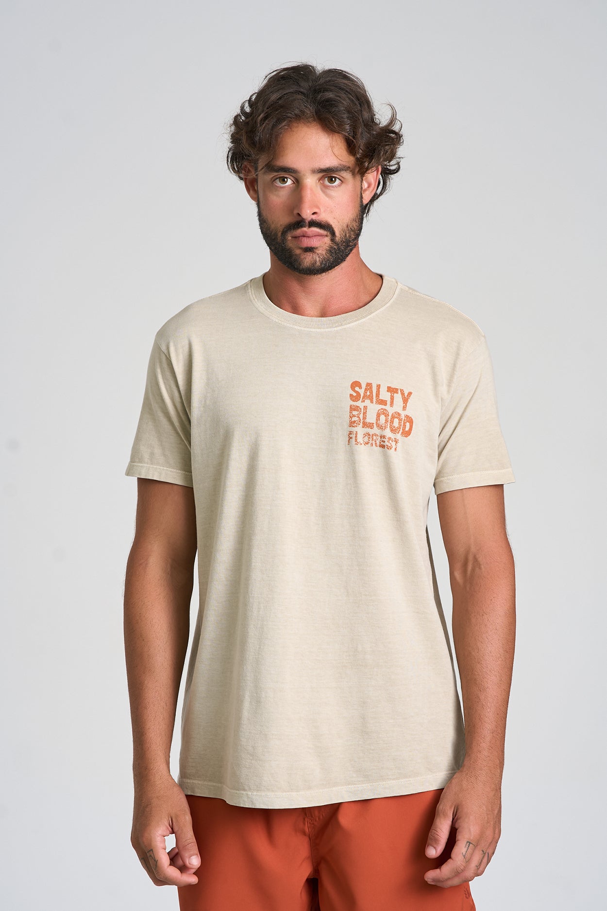 Camiseta Salty Blood Stone Caqui