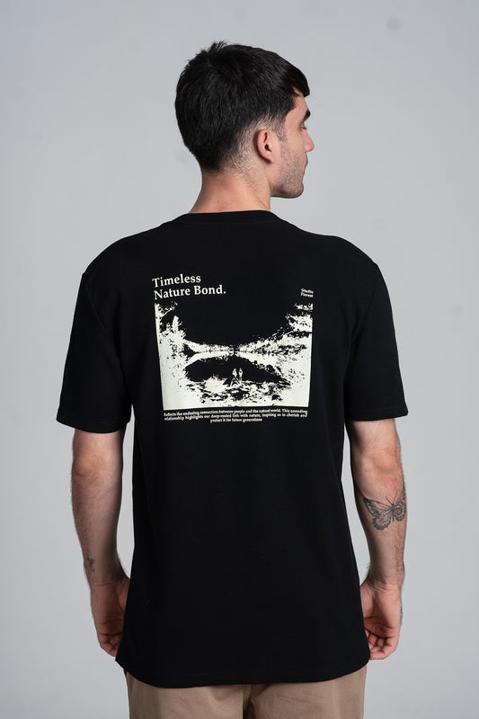 Camiseta Nature Bond Oversized Preto
