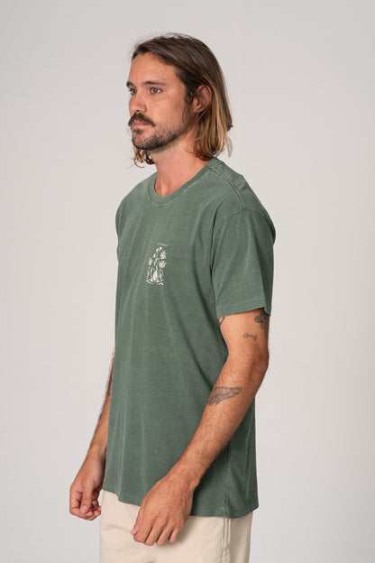 Camiseta Art of Plants VERDE ESCURO STONED
