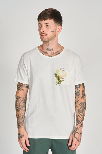 Camiseta Aquarela Bolso Natural
