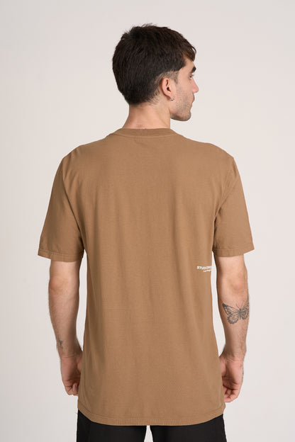 Camiseta Ampla Over Marrom