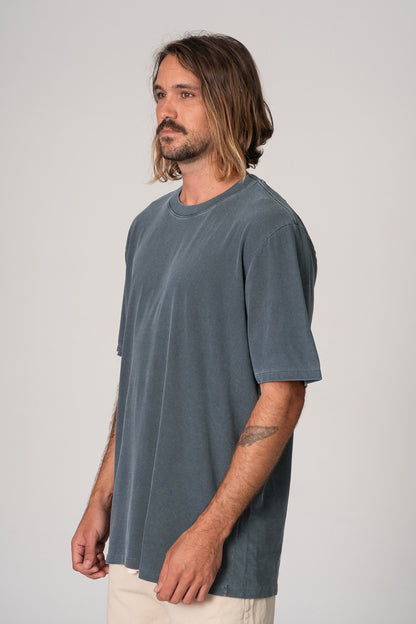 Camiseta Box Classic Oversized Petroleo