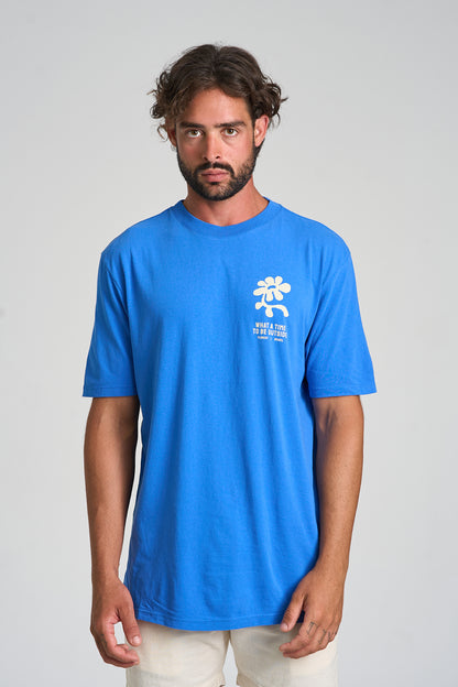 Camiseta Outside Over Azul Royal