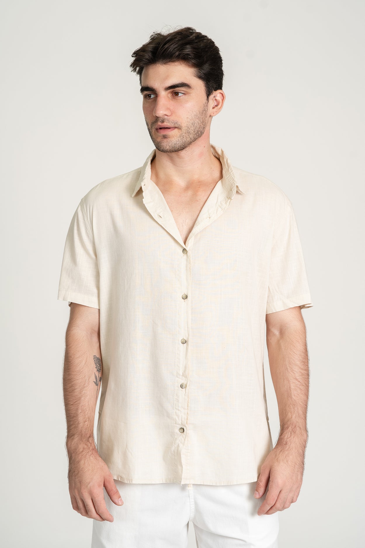 Camisa Marau MC Bege