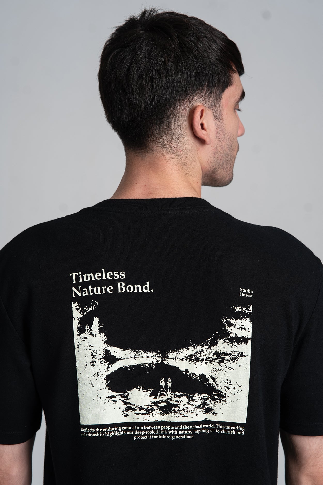Camiseta Nature Bond Oversized Preto