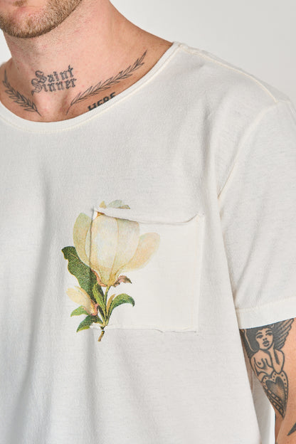 Camiseta Aquarela Bolso Natural
