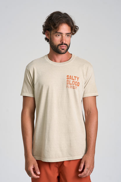 Camiseta Salty Blood Stone Caqui