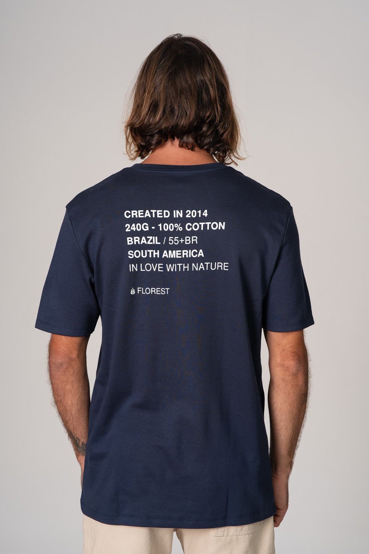 Camiseta Identidade Florest Over Azul Marinho