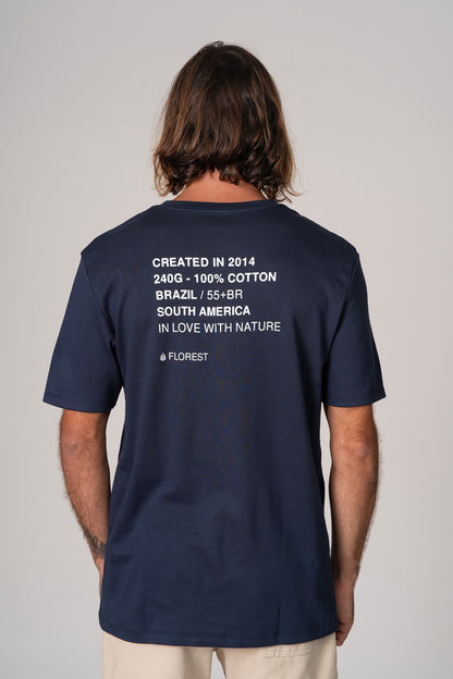 Camiseta Identidade Florest Over Azul Marinho