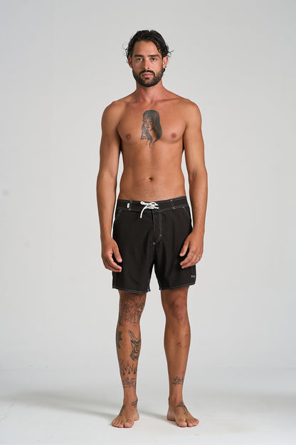 Boardshort Retropical Preto