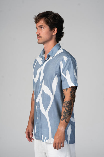 Camisa Lumen MC Azul