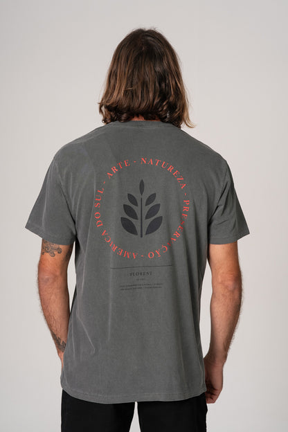 Camiseta Pilares Florest Stone Preto