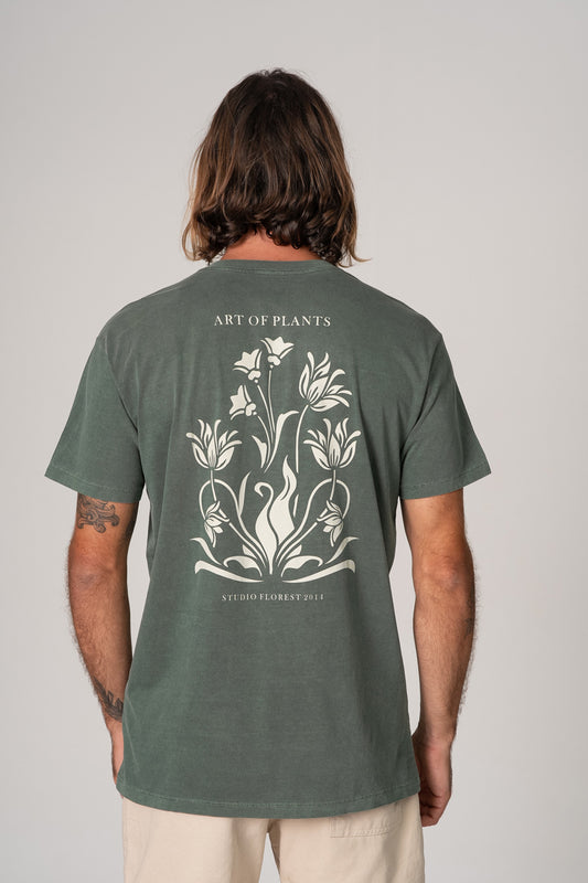 Camiseta Art of Plants VERDE ESCURO STONED