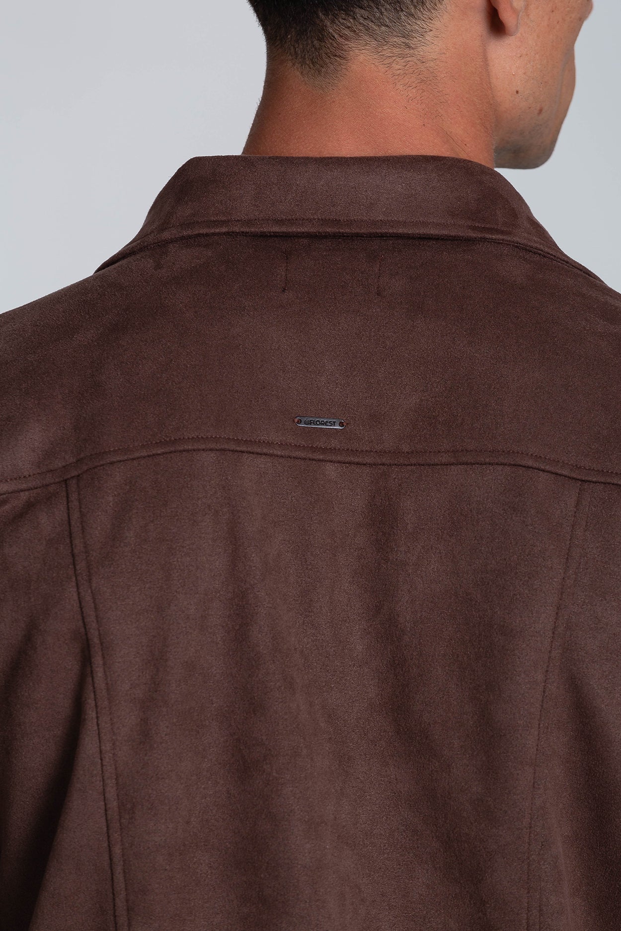 Overshirt Scuba Marrom