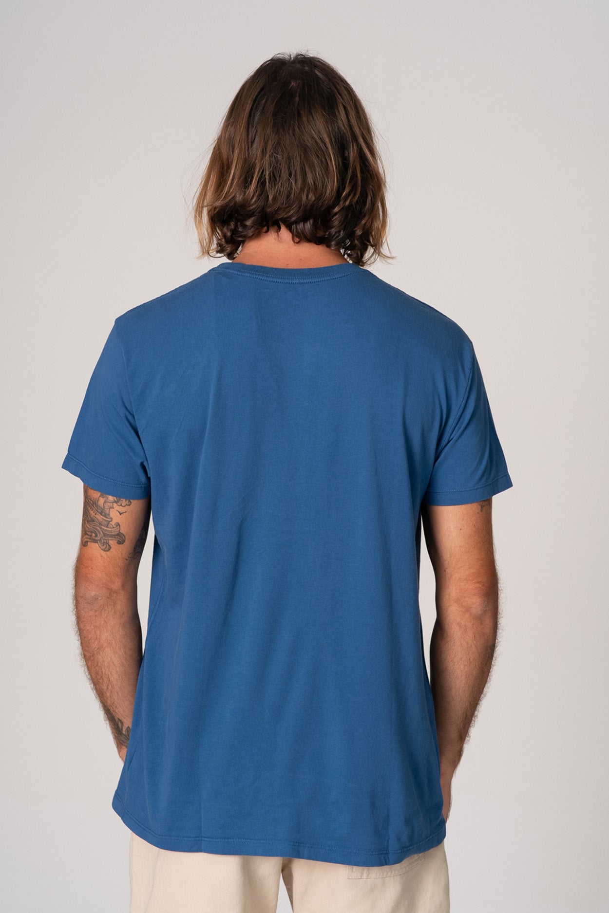 Camiseta Pocket Basic Azul Matisse