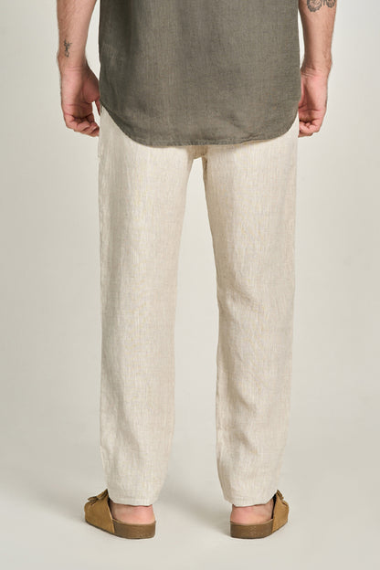 Calça Puro Linho Natural