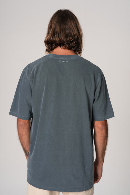 Camiseta Box Classic Oversized Petroleo