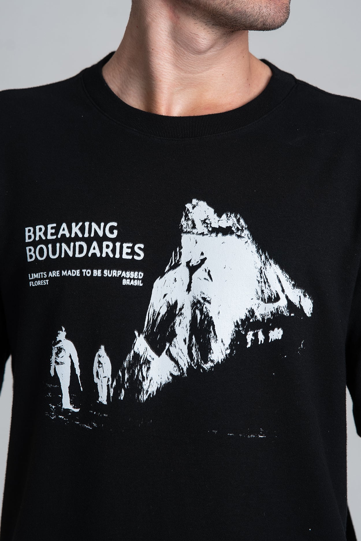 Camiseta Boundaries Oversized Preto