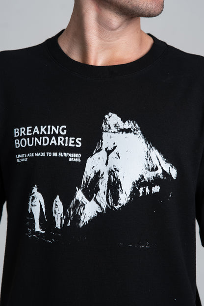 Camiseta Boundaries Oversized Preto