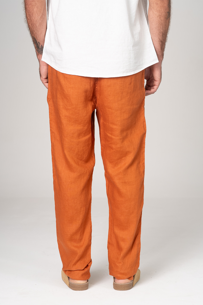 Calça Puro Linho Avelã