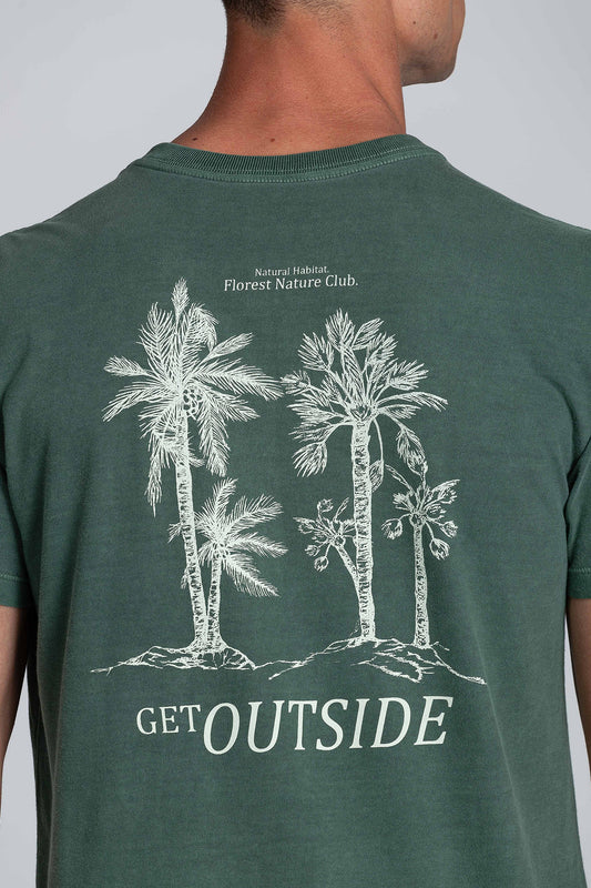 Camiseta Get Outside Stone Verde Escuro