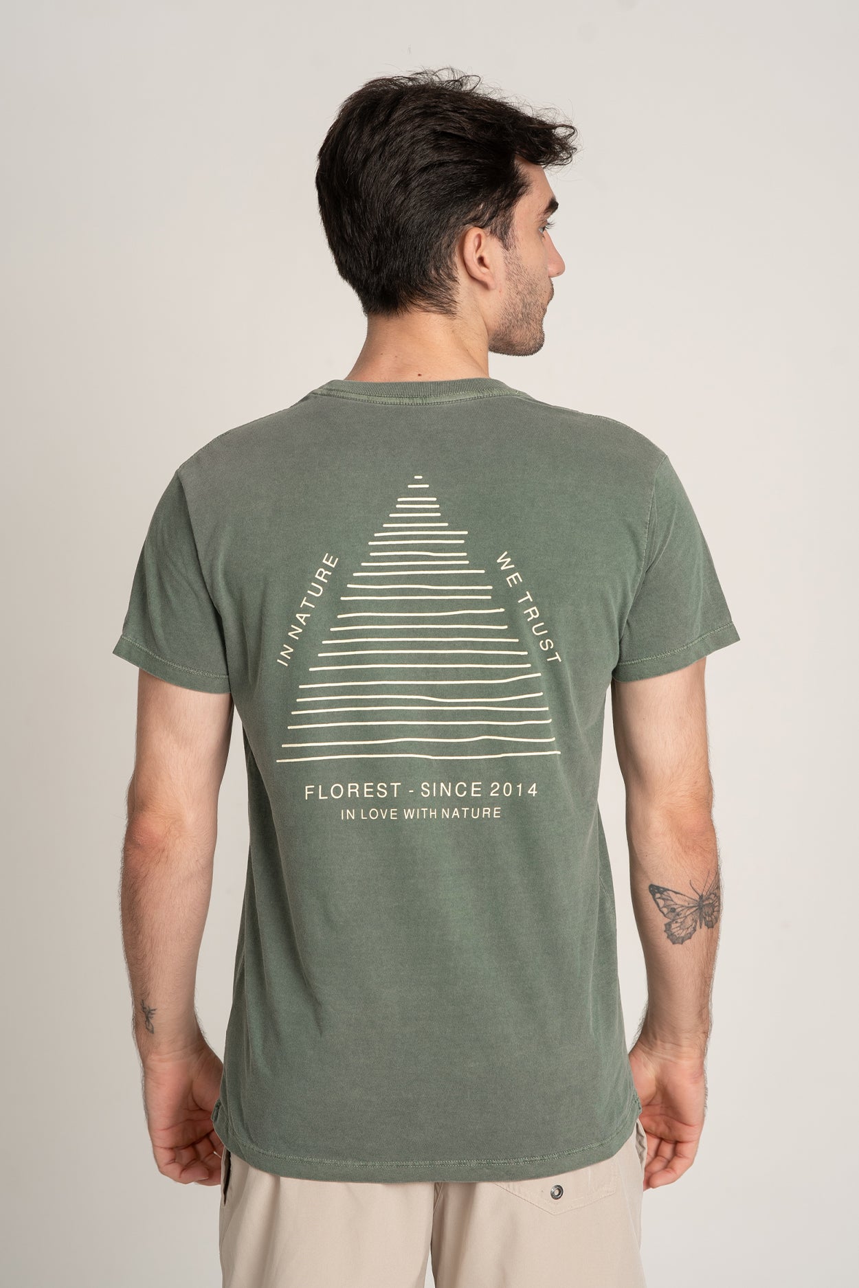 Camiseta We Trust Nature Verde Escuro Stoned