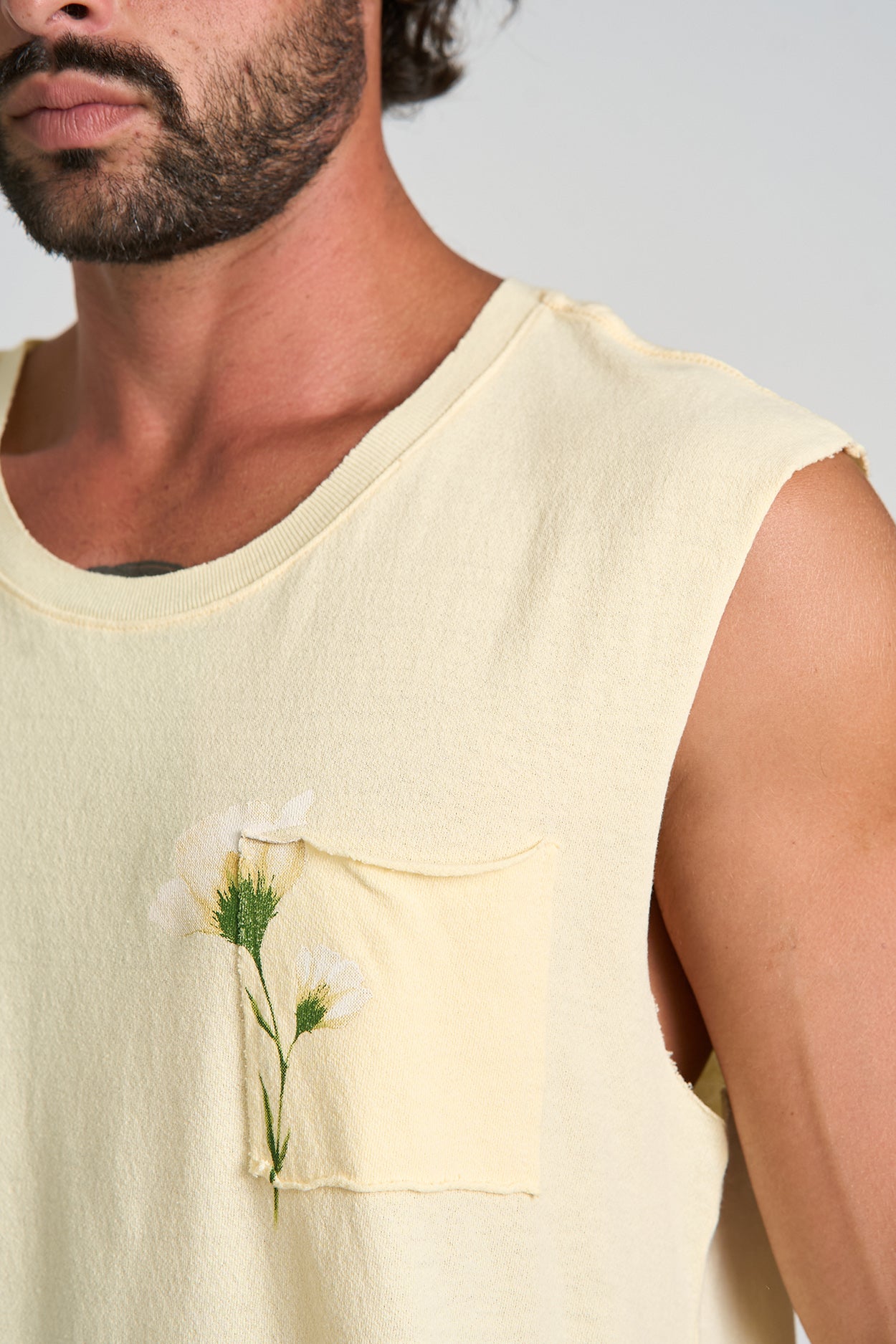 Regata Cromia Garden Amarelo Claro