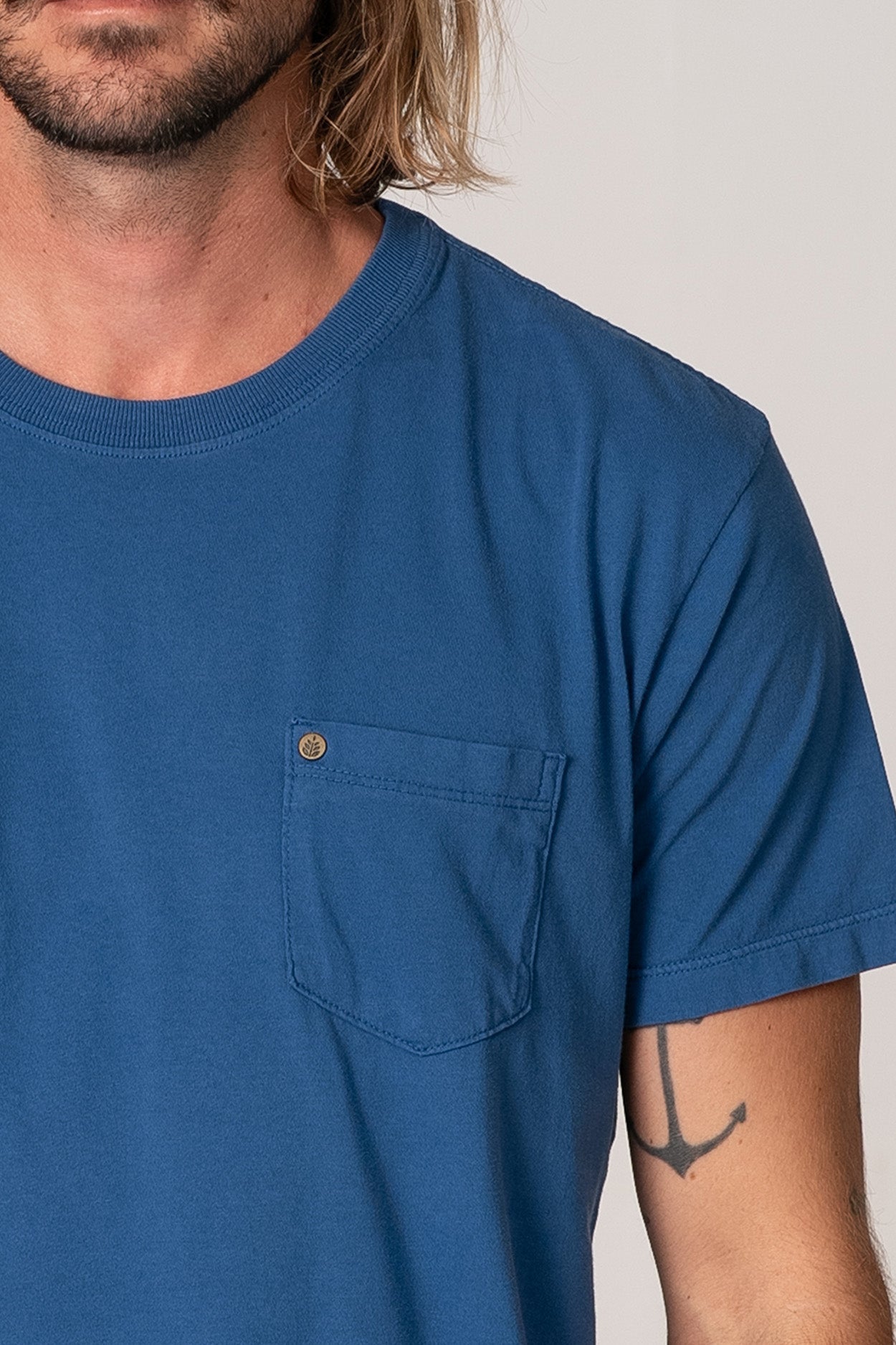 Camiseta Pocket Basic Azul Matisse