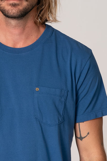 Camiseta Pocket Basic Azul Matisse
