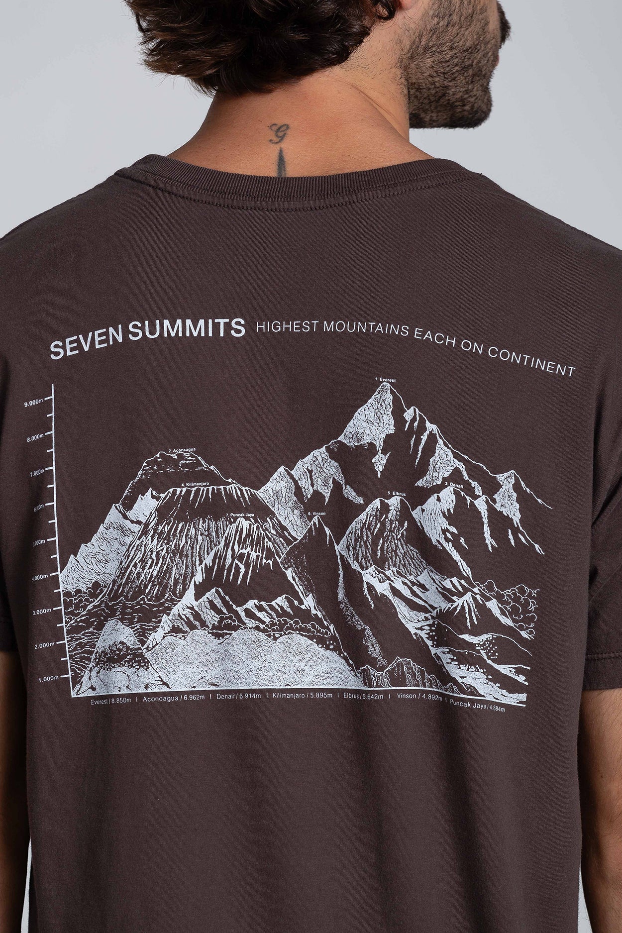 Camiseta Seven Summits Marrom