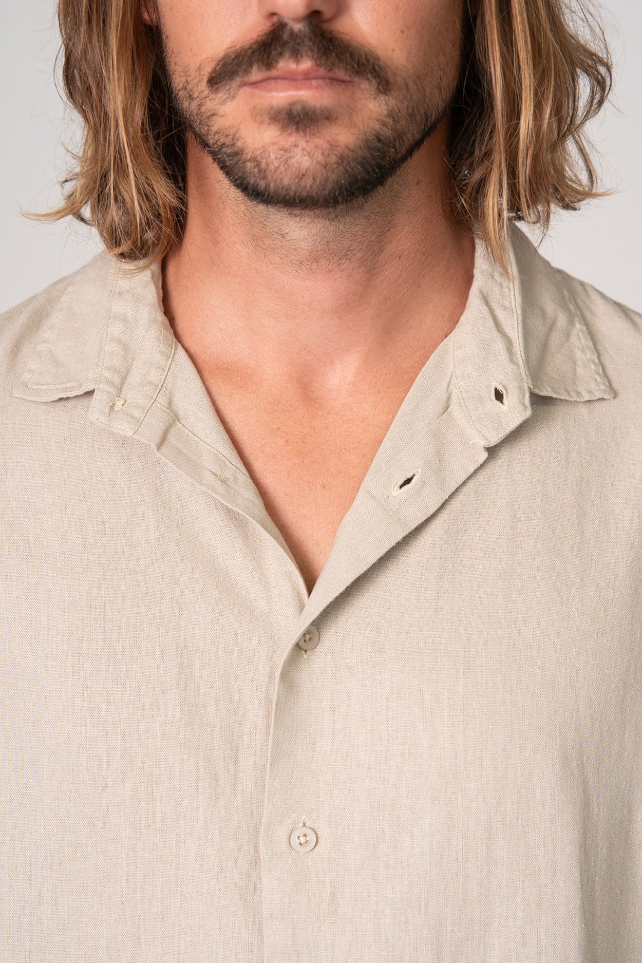 Camisa Satu Linho Caqui