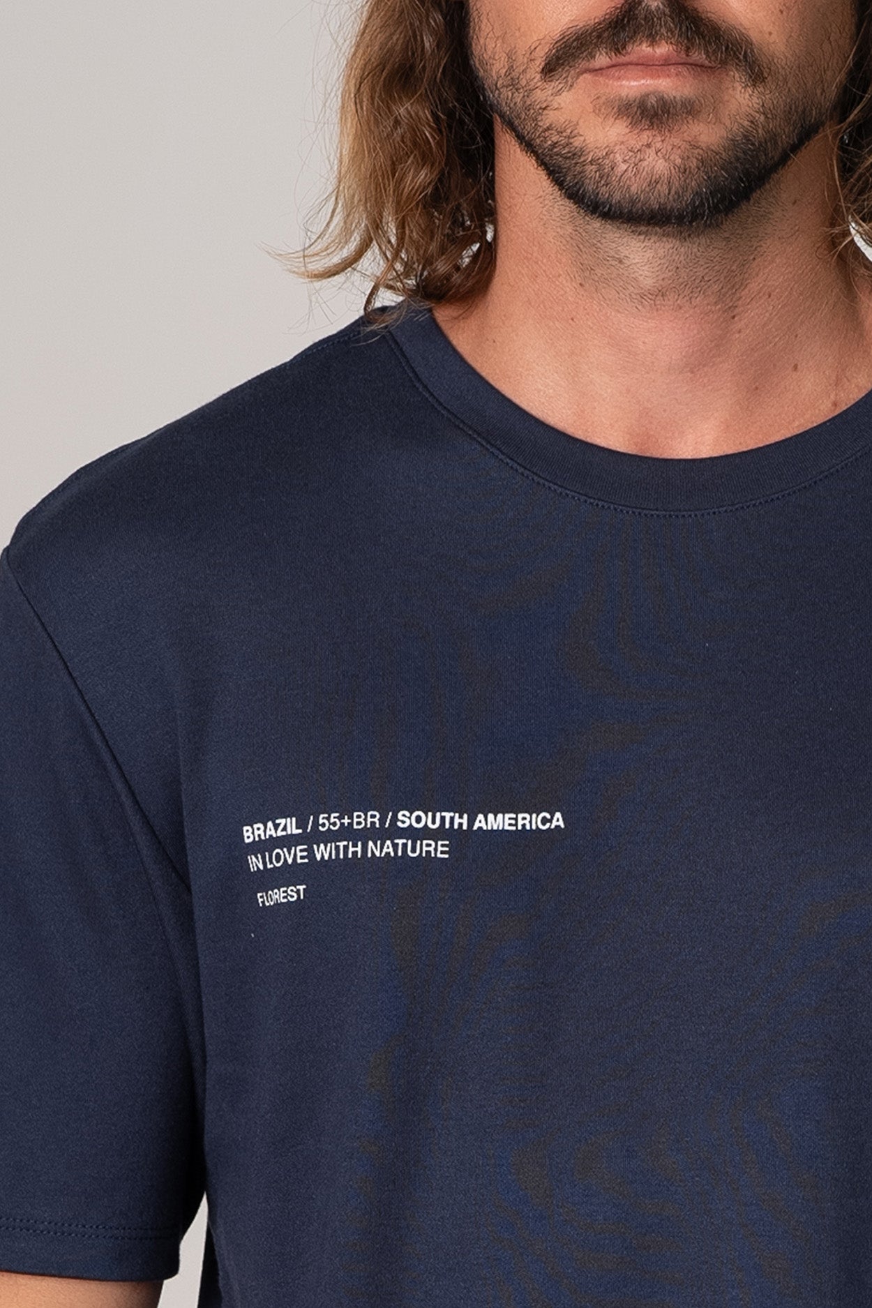 Camiseta Identidade Florest Over Azul Marinho