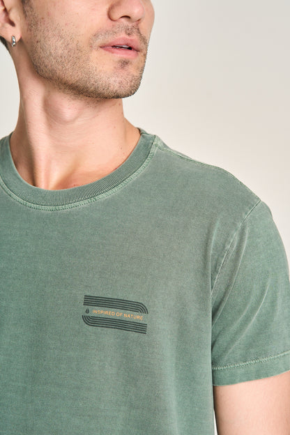 Camiseta Nature Listras Verde