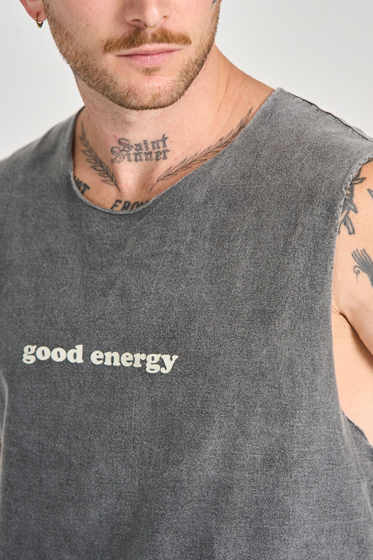 Regata Good Energy Marmorizado Preto