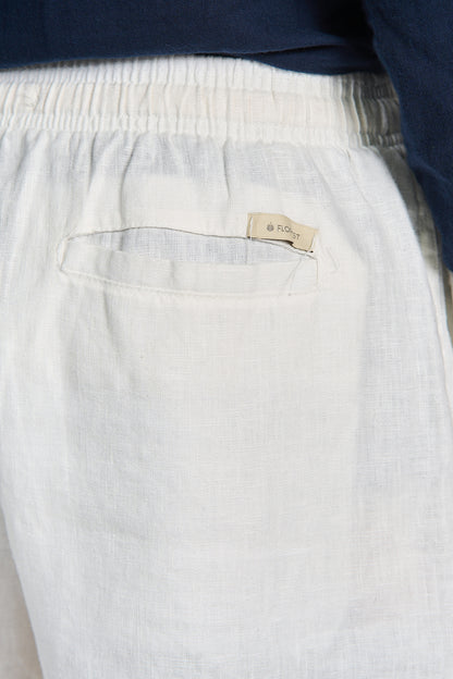 Short Puro Linho Branco