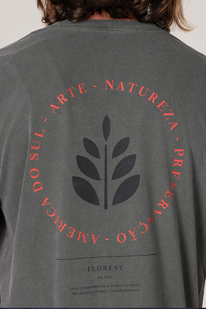 Camiseta Pilares Florest Stone Preto