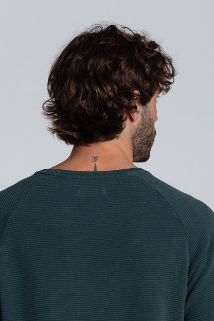 Camiseta Raglan Layer Verde Escuro