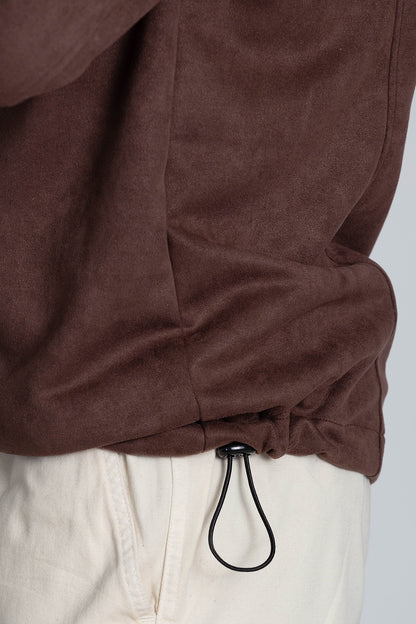 Overshirt Scuba Marrom
