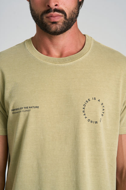 Camiseta Paradise Stone Verde Militar