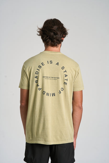 Camiseta Paradise Stone Verde Militar