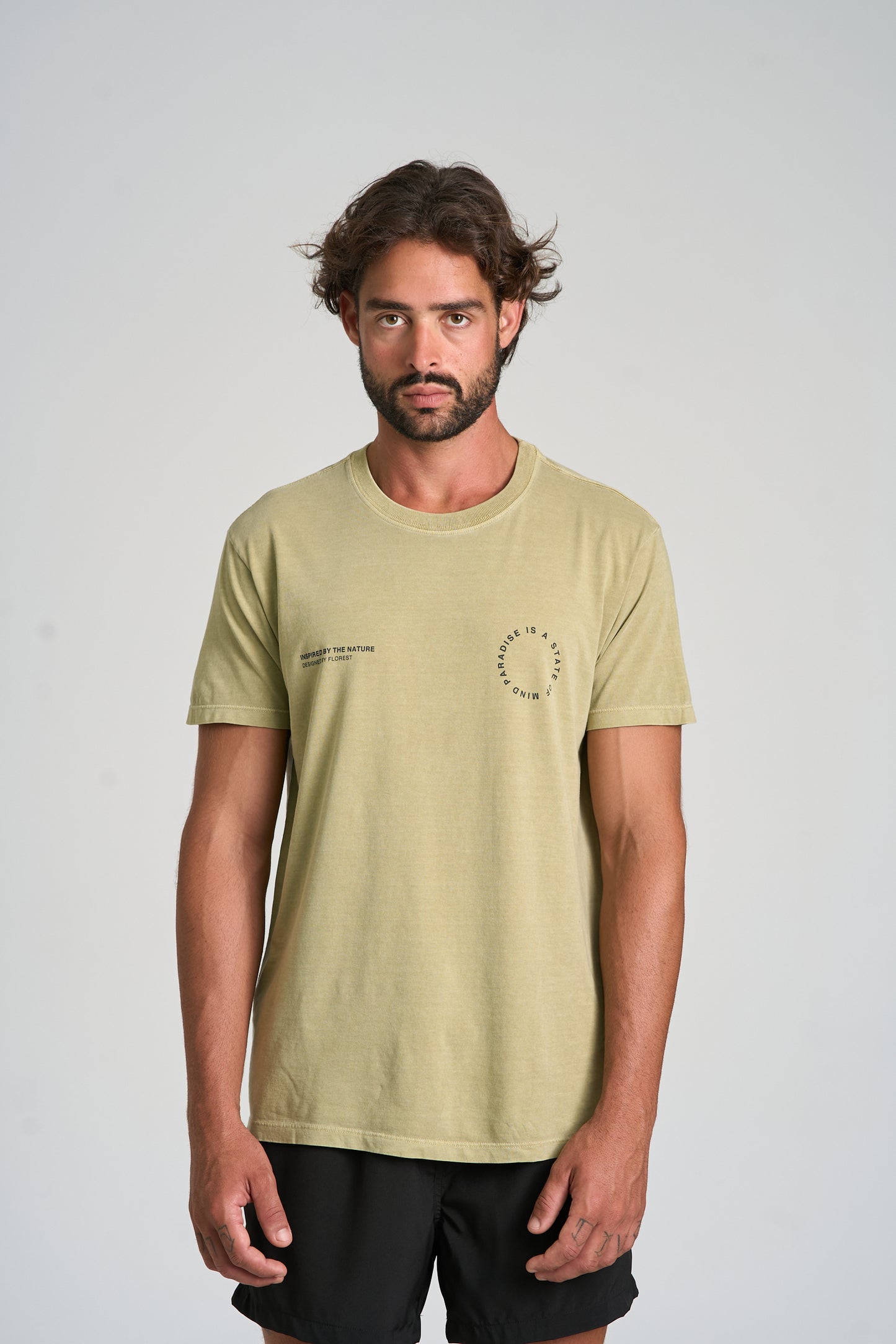 Camiseta Paradise Stone Verde Militar