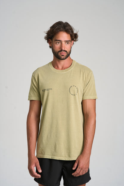 Camiseta Paradise Stone Verde Militar
