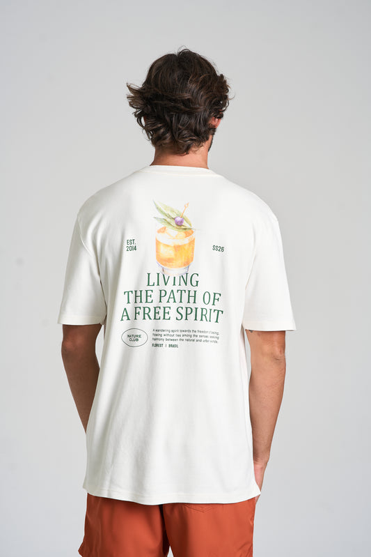 Camiseta Free Spirit Over Off-White