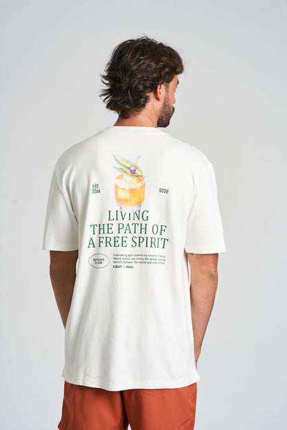 Camiseta Free Spirit Over Off-White