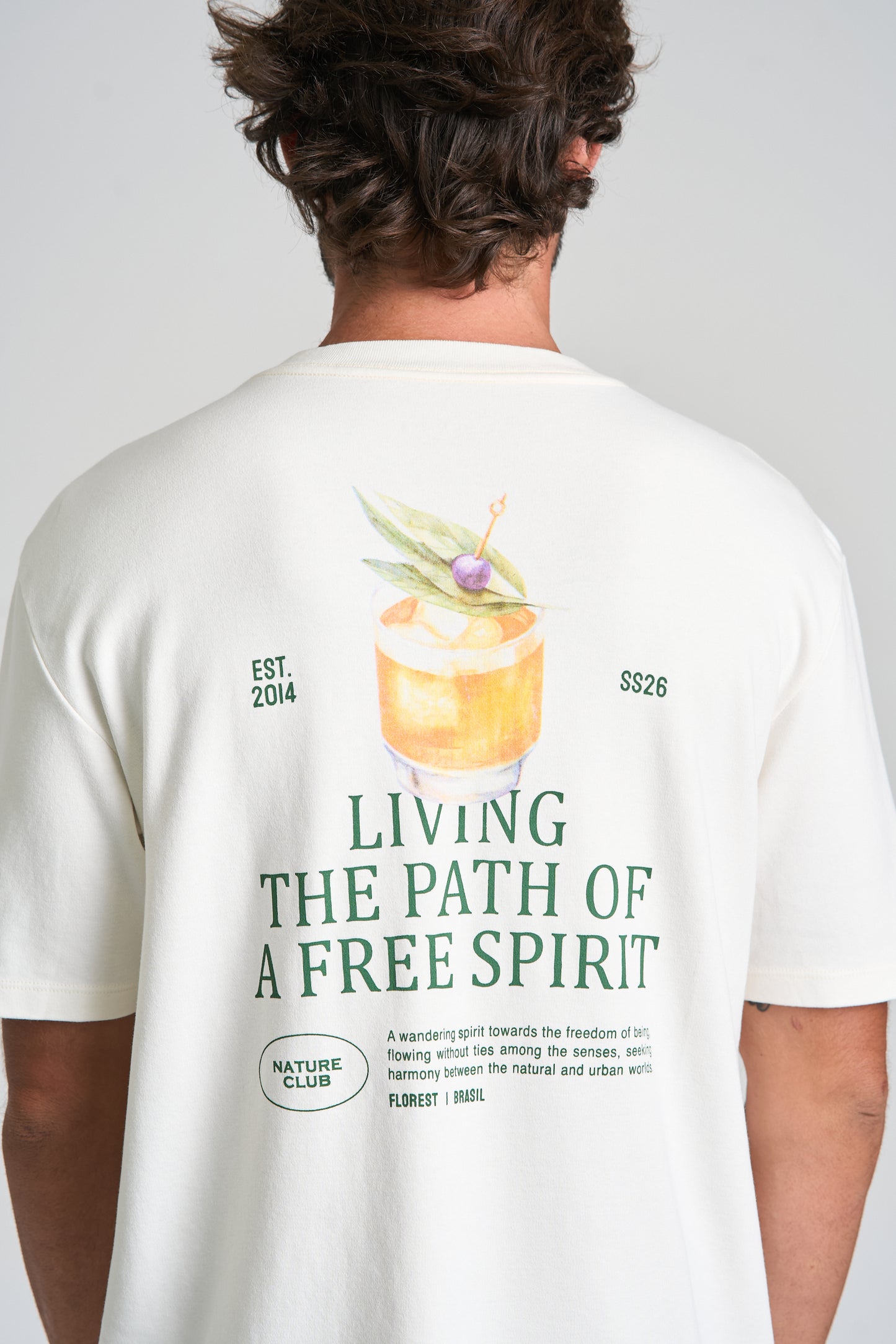 Camiseta Free Spirit Over Off-White