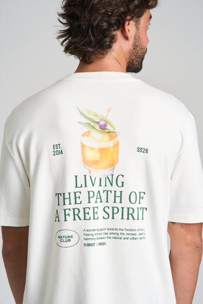 Camiseta Free Spirit Over Off-White
