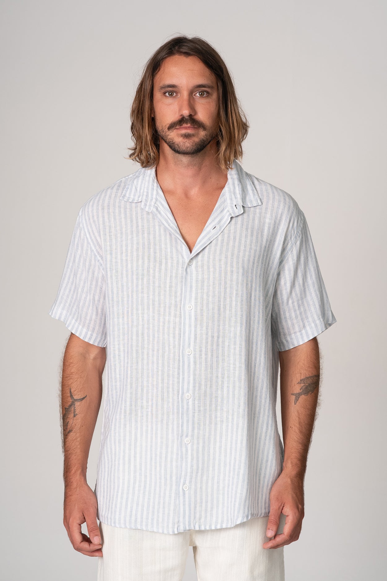 Camisa Marina Azul Claro