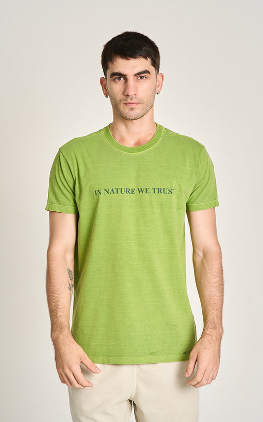 CAMISETA WE TRUST NATURE Verde Grama