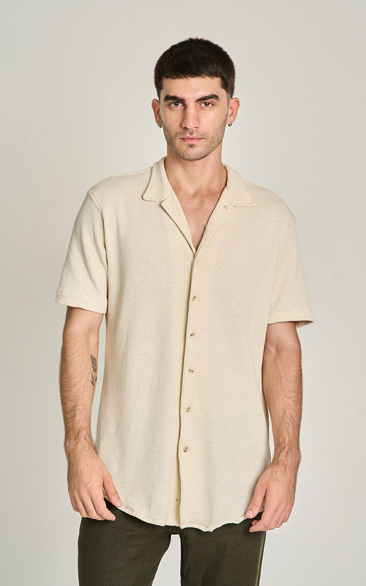 CAMISA HERITAGE MC Bege